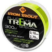 Леска для ловли форели IRON TROUT TREMA Special - 300m - Fluo Green