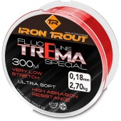 Леска для ловли форели IRON TROUT TREMA Special - 300m - Fluo Red