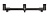 Перекладина раздвижная для 3 удилищ ANACONDA BLAXX Black Adj. 3 Rod Buzzer Bar / 26-44cm 
