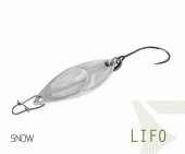Блесна колеблющаяся Delphin LIFO Spoon / 2,5g - SNOW