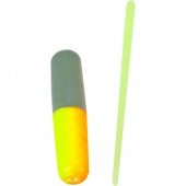 Цилиндр плавающий со стопором IRON TROUT Pilot Stick - Yellow/Orange/Grey - 8шт.