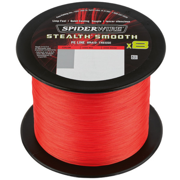 Леска плетеная SPIDER WIRE® STEALTH® SMOOTH X8 PE BRAID - 150m - CODE RED