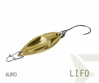 Блесна колеблющаяся Delphin LIFO Spoon / 2,5g - AURO