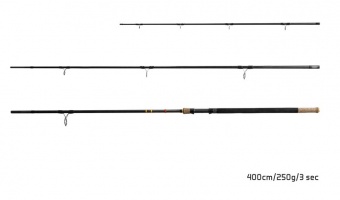 Удилище фидерное Delphin RIVER TROPHY NXT X-TREME Feeder 3+4 tips / 400cm - 250g