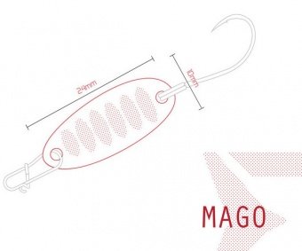Блесна колеблющаяся Delphin MAGO Spoon / 2,0g - PINKY